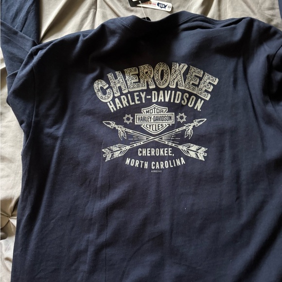 Harley-Davidson Dark Blue Long Sleeve Tee - Picture 3 of 4